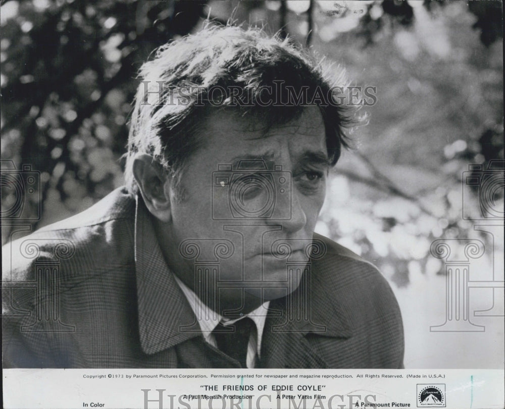 1973 The Friends Of Eddie Coyle Film Actor Robert Mitchum Scene - Historic Images