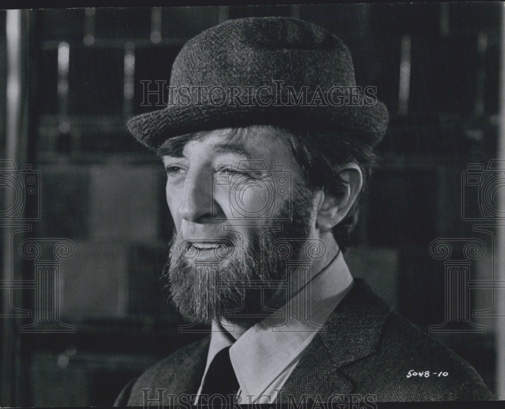 1969 Secret Company Film Actor Robert Mitchum Wearing Hat Scene - Historic Images