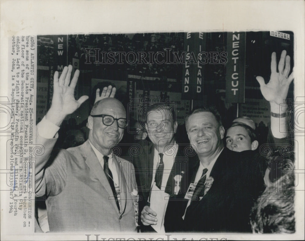 1964 President Roosevelt&#39;s Sons James Elliott and Franklin Jr - Historic Images