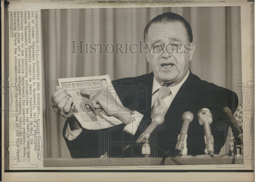 1973 Eliott Roosevelt - Historic Images