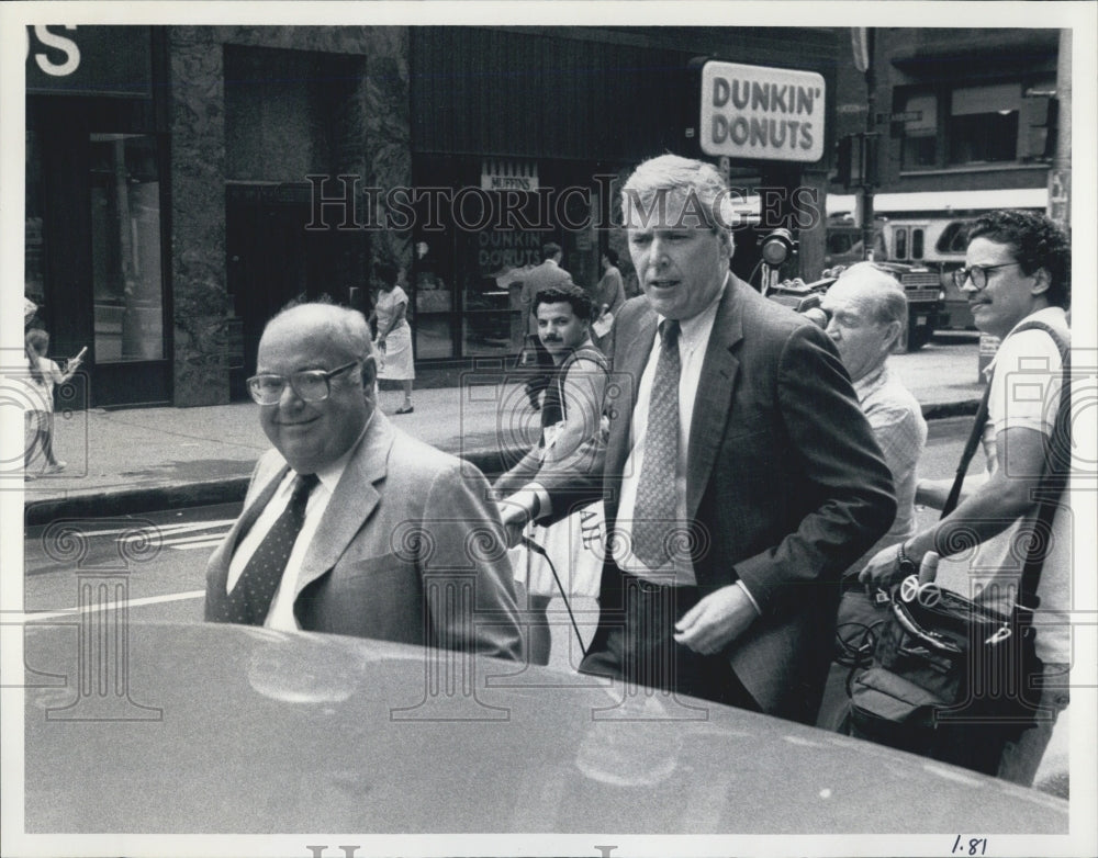 1988 Press Photo William E Rooney Joliet Businessman Plead Guilty - Historic Images