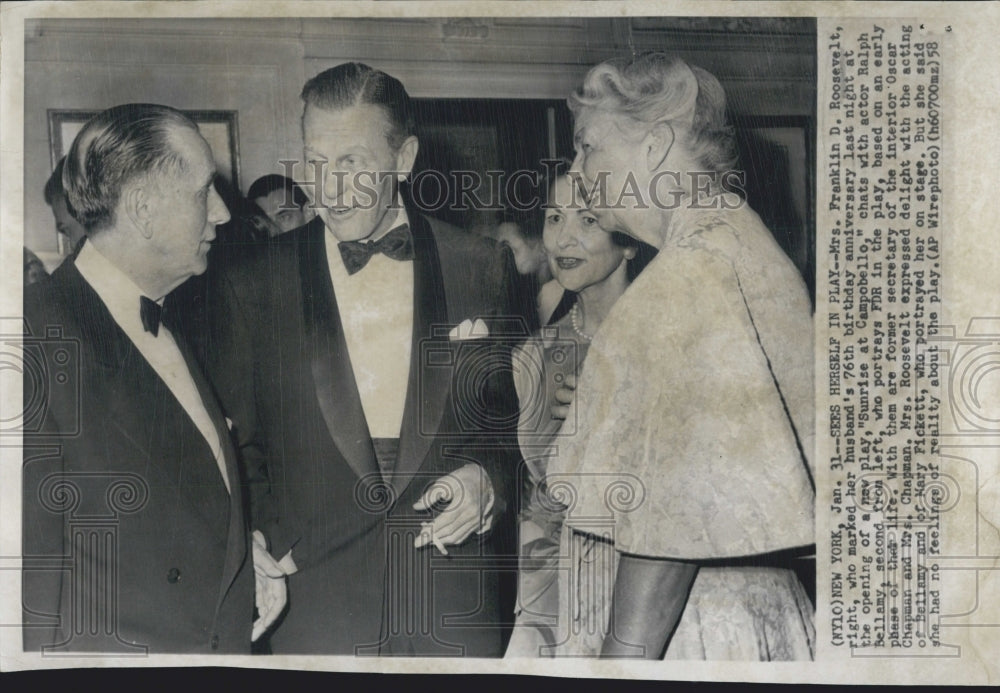 1958 Mrs Franklin Roosevelt - Historic Images