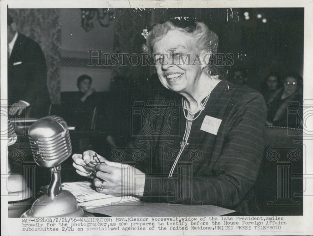 1956 Mrs Franklin Roosevelt - Historic Images