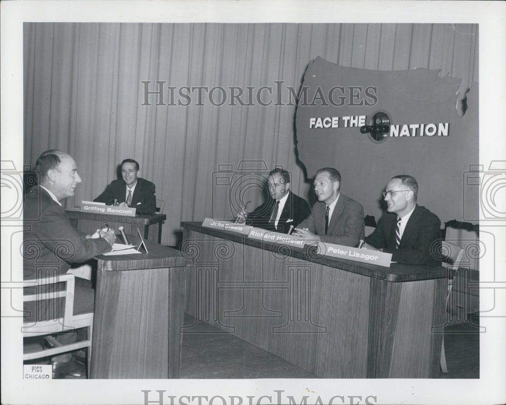 1967 Peter Lisagor on &quot;Face the Nation&quot; - Historic Images