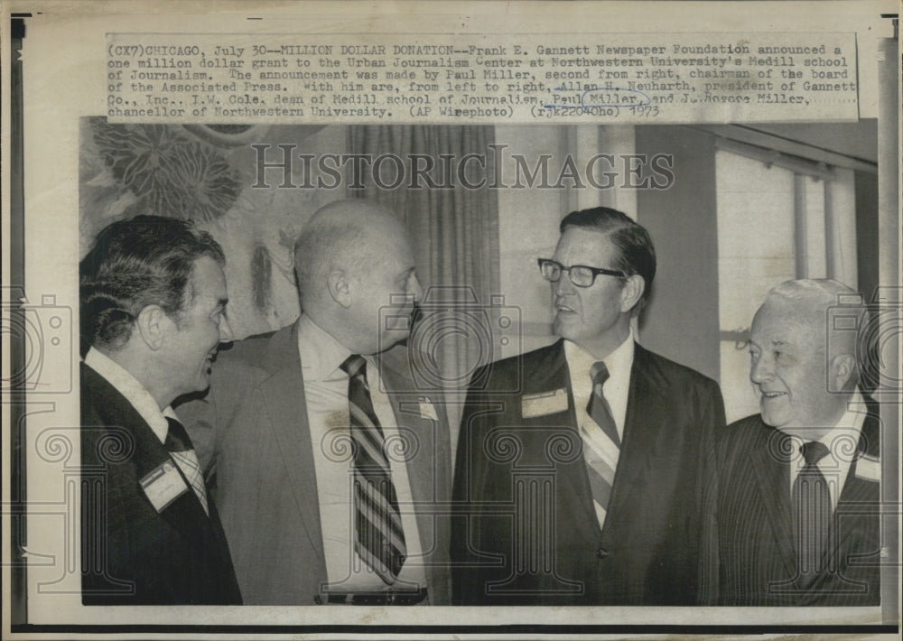 1973 Press Photo Frank E. Gannett Newspaper Foundation Paul Miller - RSG04705 - Historic Images