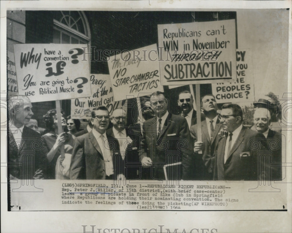 1964 Rep. Peter J. Miller 15th district Republican convention - Historic Images