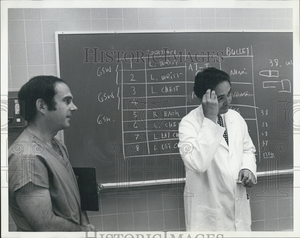 1974 Los Angeles Coroner Dr. Thomas Noguchi Dr. Donald Shaffer - Historic Images