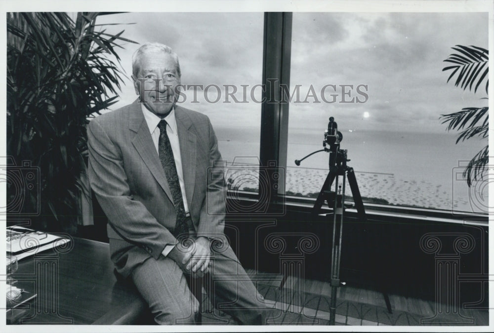 1993 Press Photo Ed Noha head Chicago Economic Development Commission - Historic Images