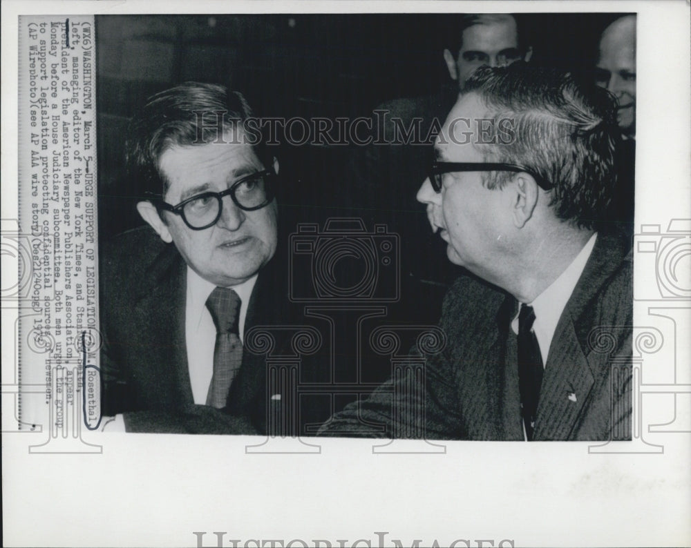 1973 Rosenthal, editor of New York Times. - Historic Images