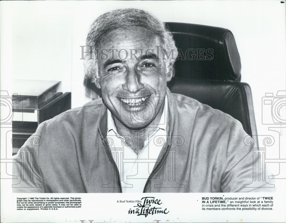 1985 Press Photo Bud Yorkin Producer &amp; Director - Historic Images