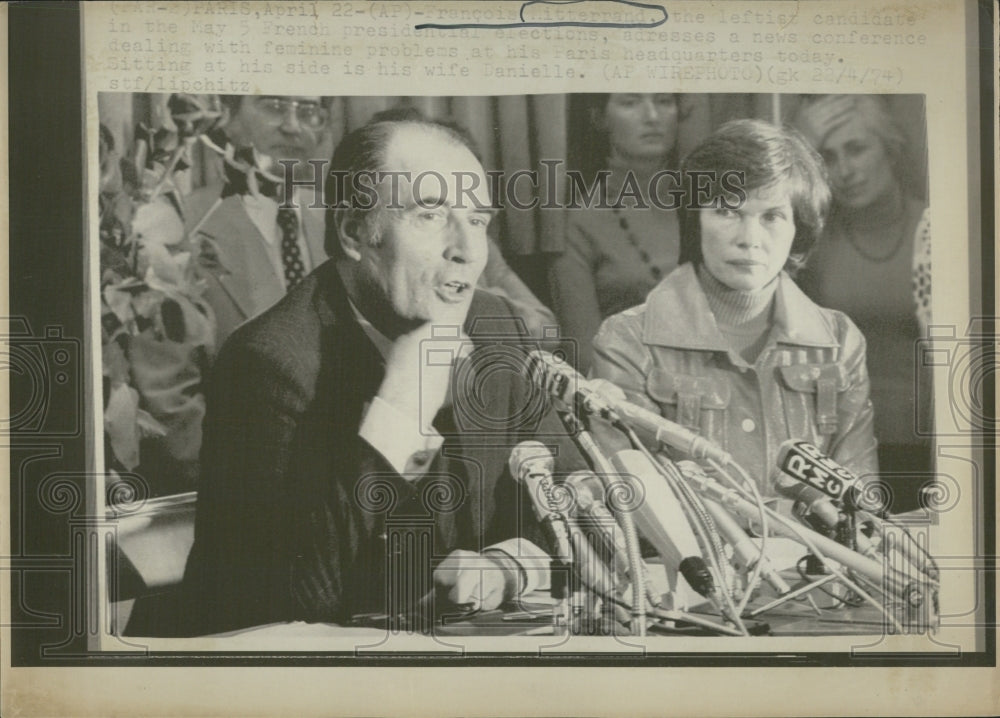 1974 Pres Candidate Francios Mitterrand France - Historic Images