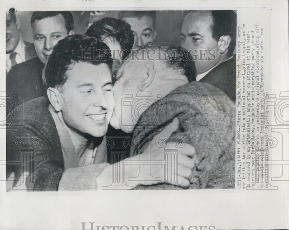 1956 Pierre Poujade Wins Election - Historic Images