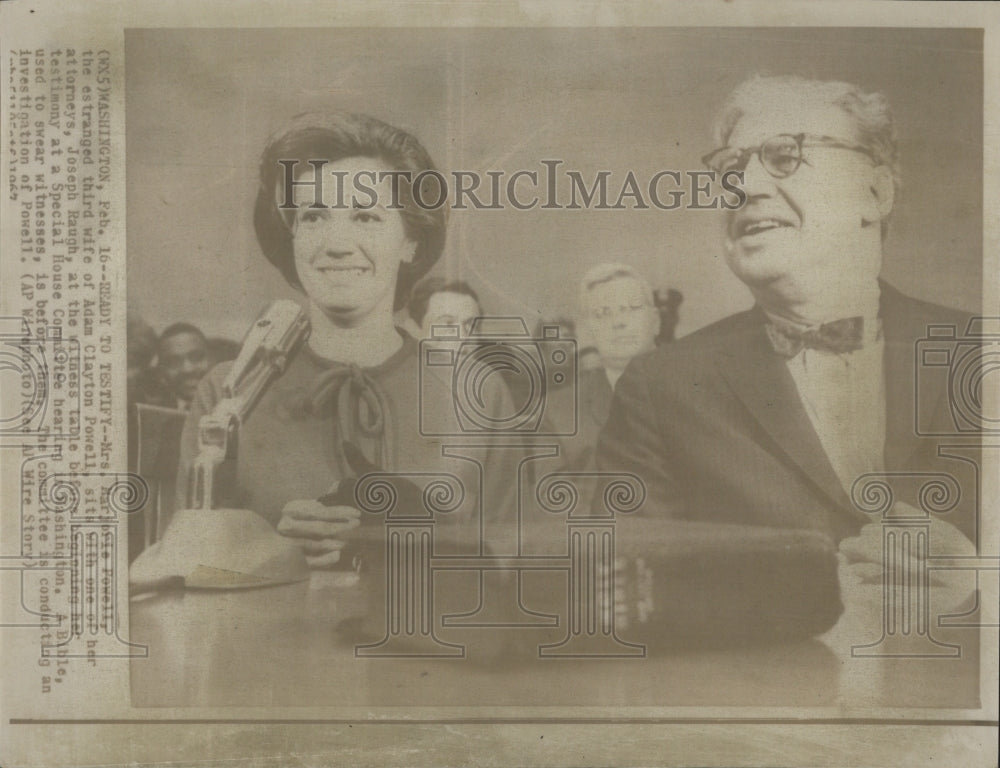 1967 Mrs Marjorie Powell 3rd Wife of Clayton Powell To Testify - Historic Images