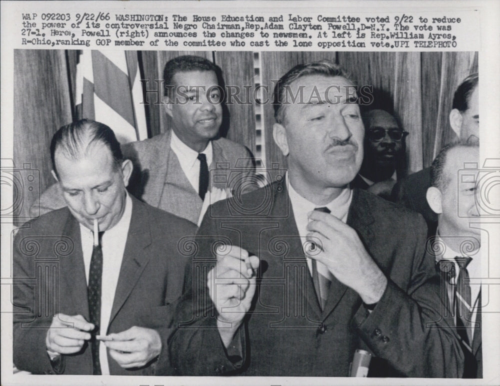 1966 Rep. Adam Clayton Powell House Education Labor Committee - Historic Images