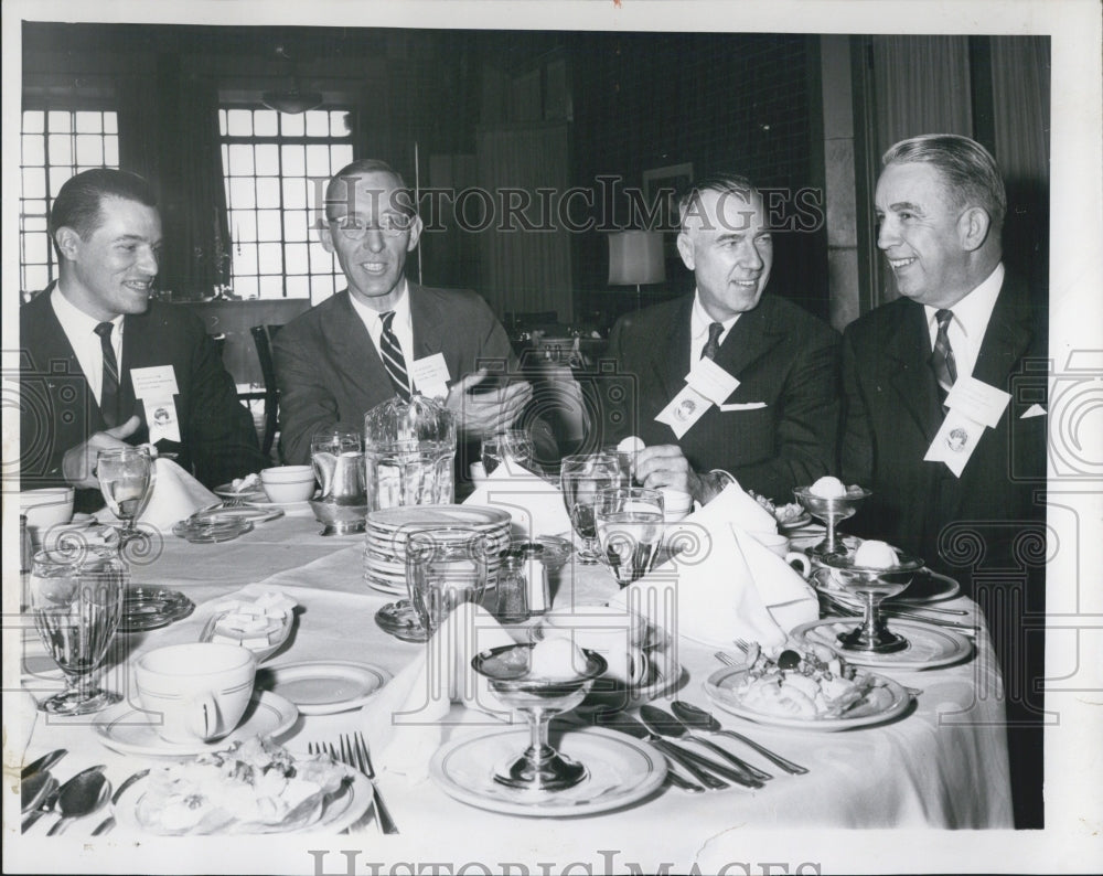 1968 Fine Hardwoods Association Lunch Donald Elliott William Miller - Historic Images