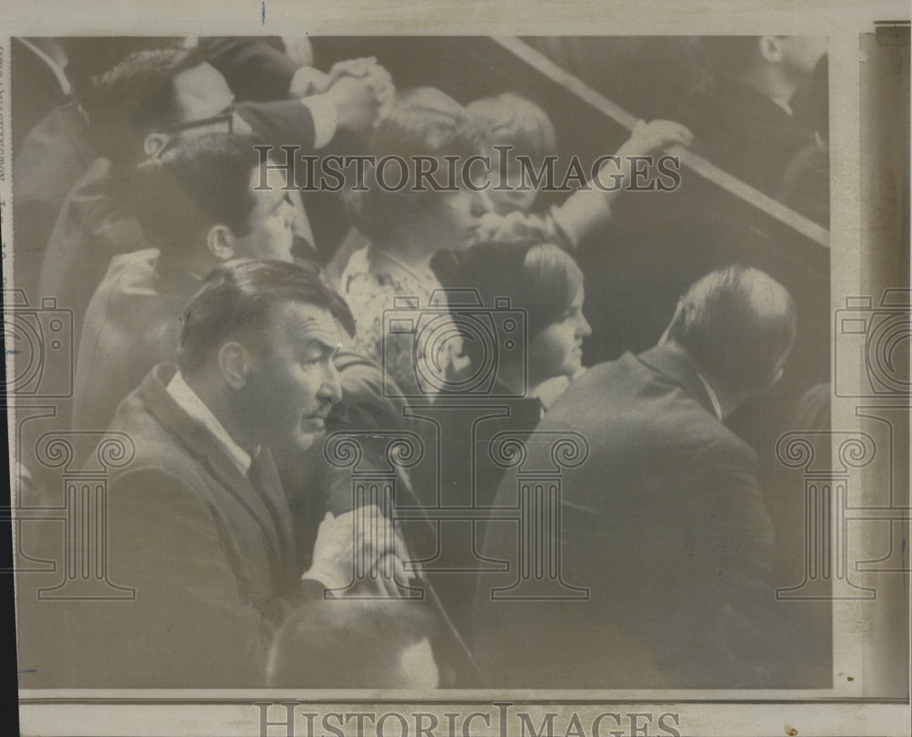 1967 Representative Adam Clayton Powell Watching 90th Congress Open - Historic Images