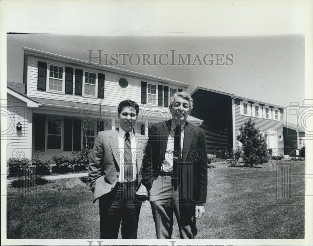 1986 Press Photo Zale Construction President Edward Gregg House Home - Historic Images