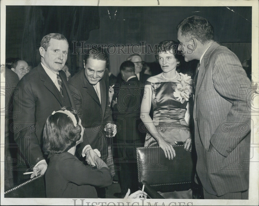 1956 Yale Arts Festival Guests George Young Sargent Shriver Chicago - Historic Images