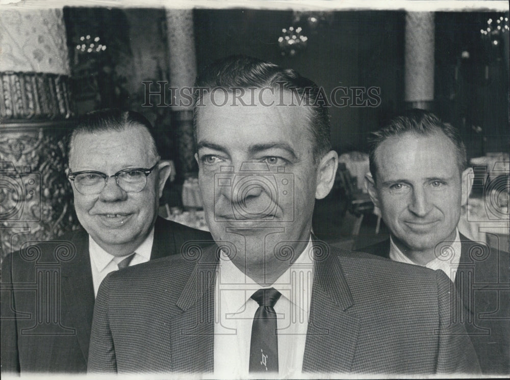 1965 Trade Group Meeting Harry Moore George Pugh Ralph Dushame - Historic Images