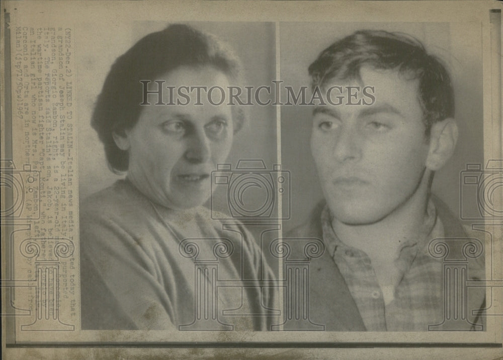 1967 Grandson of Joseph Stallin Giorgio Zambon - Historic Images