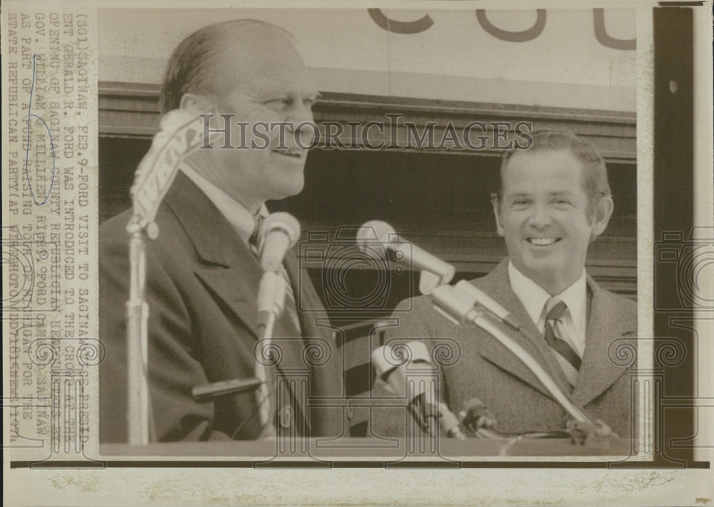 1974 Milliken and Ford Saginaw County - Historic Images