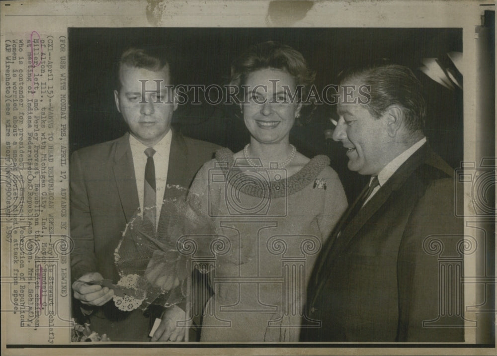 1967 Phyllis Stewart Schlafly Mayor Randall Miller Perley Provast - Historic Images