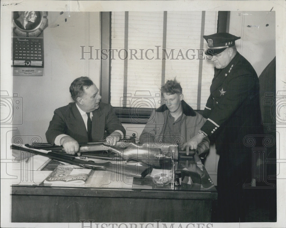 1950 Robert Miller Police Shooter Chicago Cook County - Historic Images