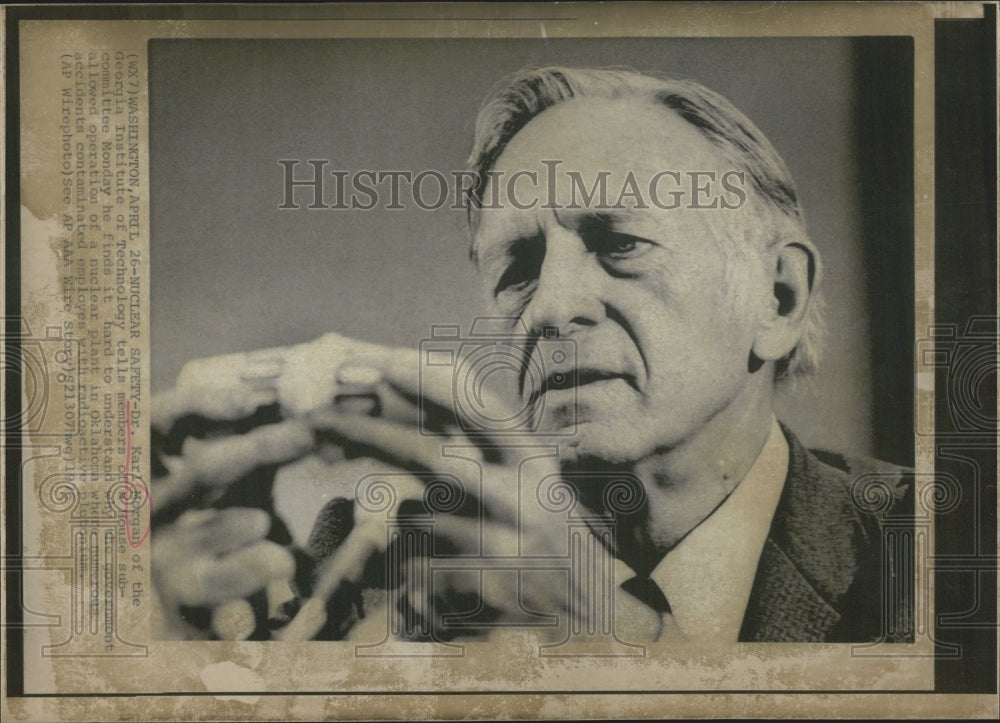 1976 Georgia Tech Morgan On Nuclear Power - Historic Images