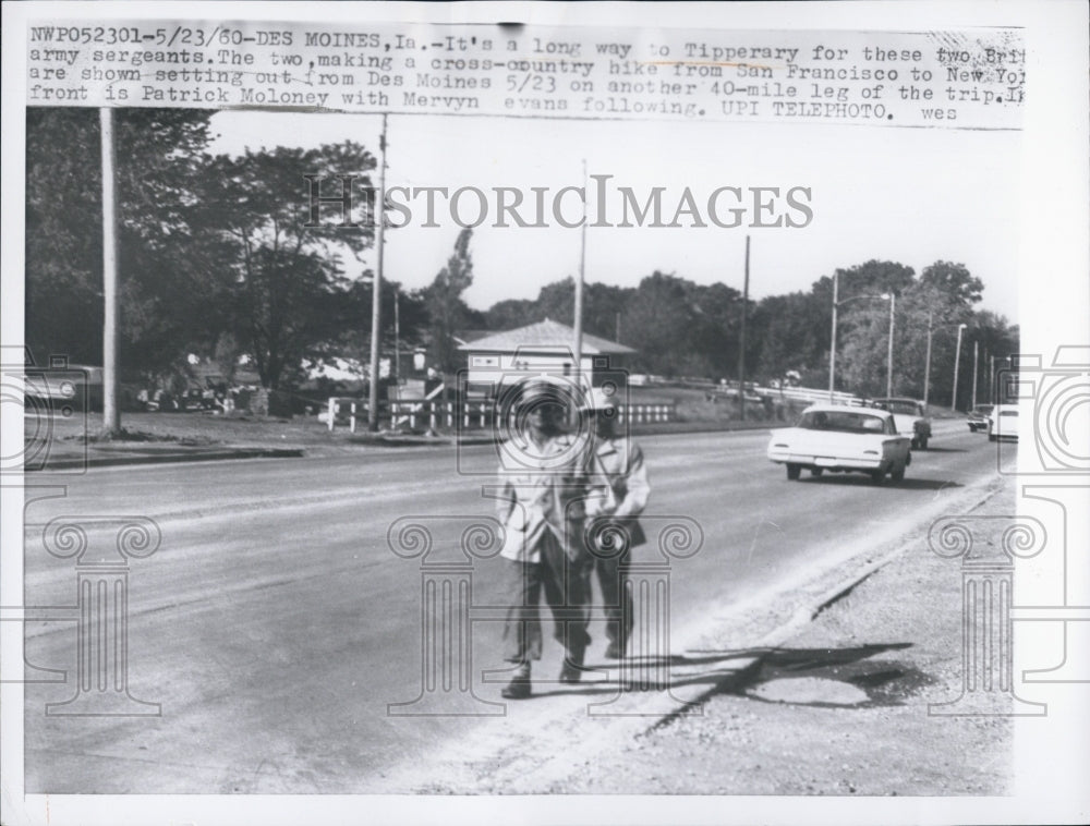 1960 Patrick Moloney Mervyn Evans Sergeants Hike-Historic Images