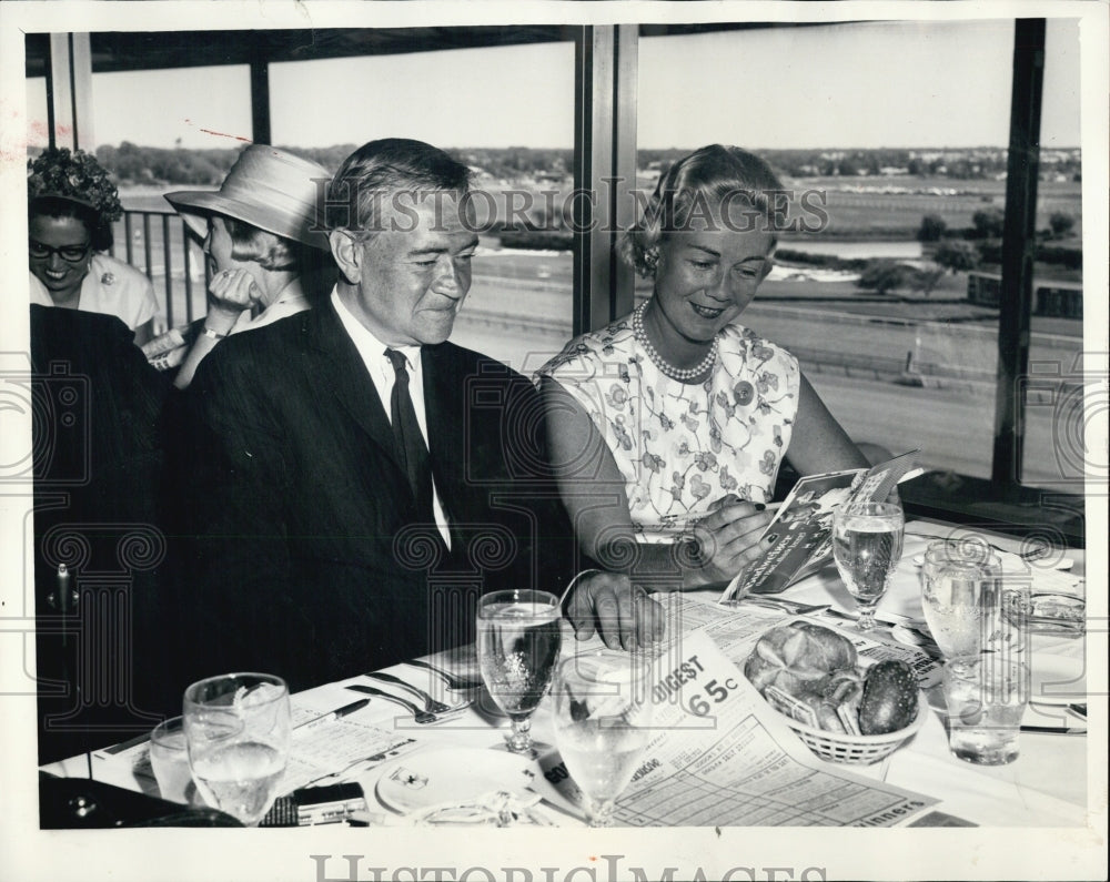 1965 The J Hampton Monroes at luncheon. - Historic Images