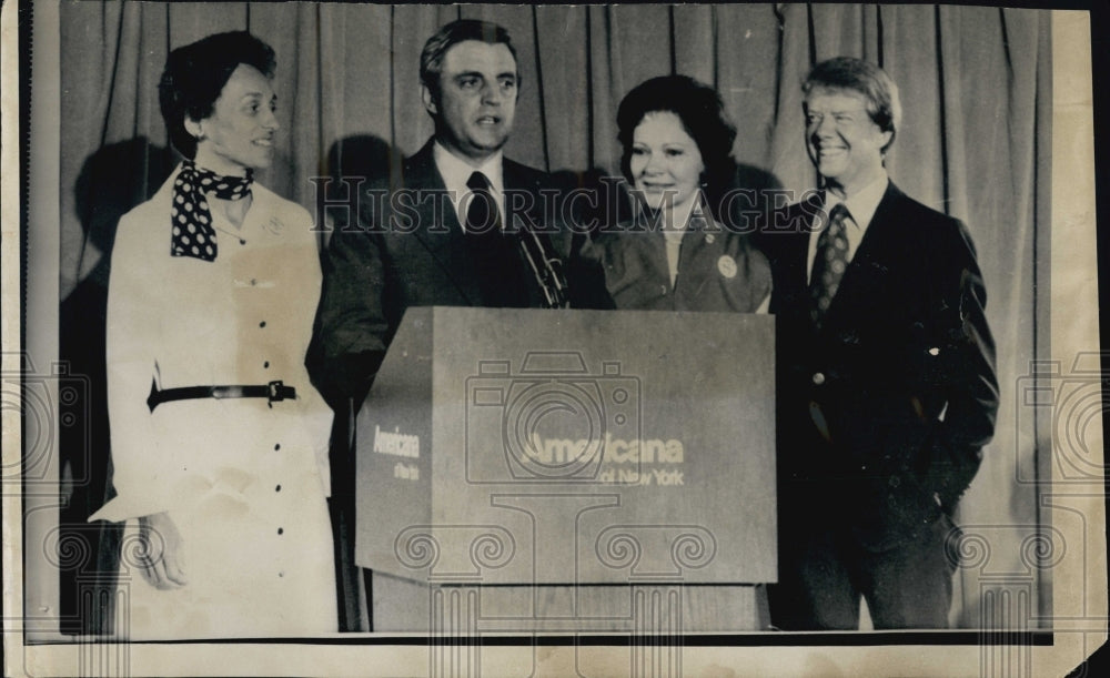 1976 Presidential Nominee Jimmy Carter Running Mate Walter Mondale - Historic Images