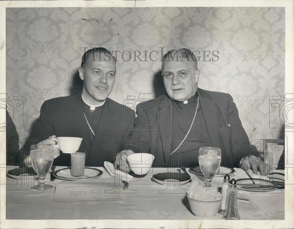 1963 Rev. James Winchester Montgomery And Rev. Raymond P. Hillinger - Historic Images