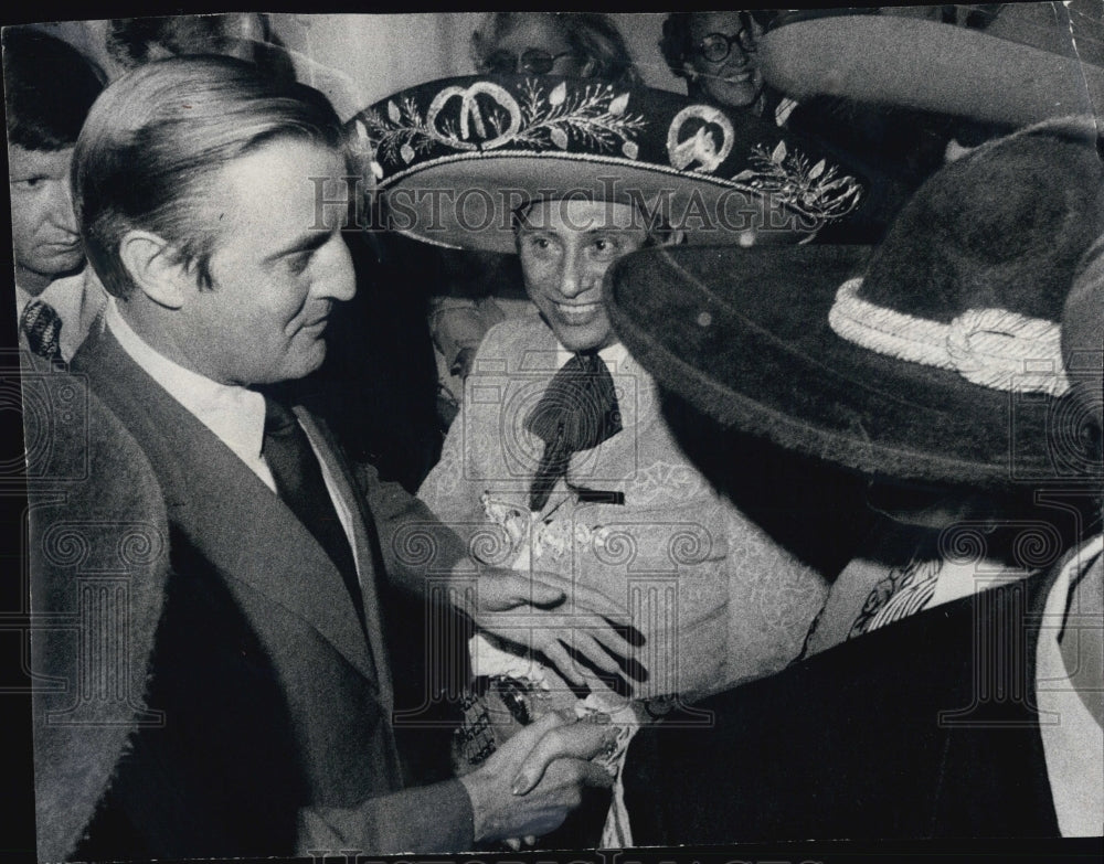1976 Vice President Candidate Walter F. Mondale Greets Supporters - Historic Images