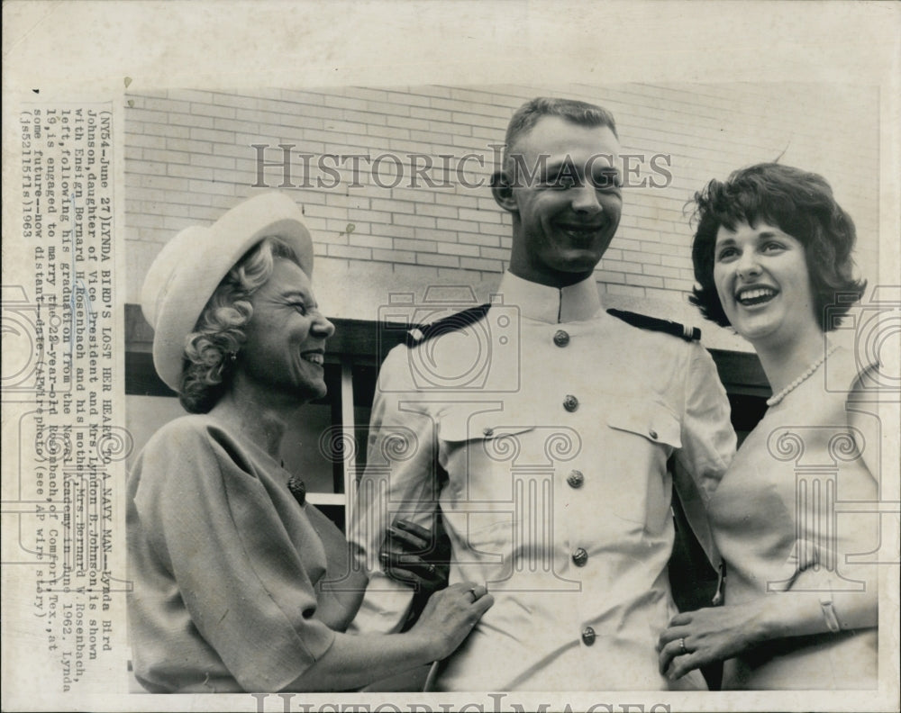 1963 Lynda Bird Johnson daughter of Vice president berhard H. rosen - Historic Images