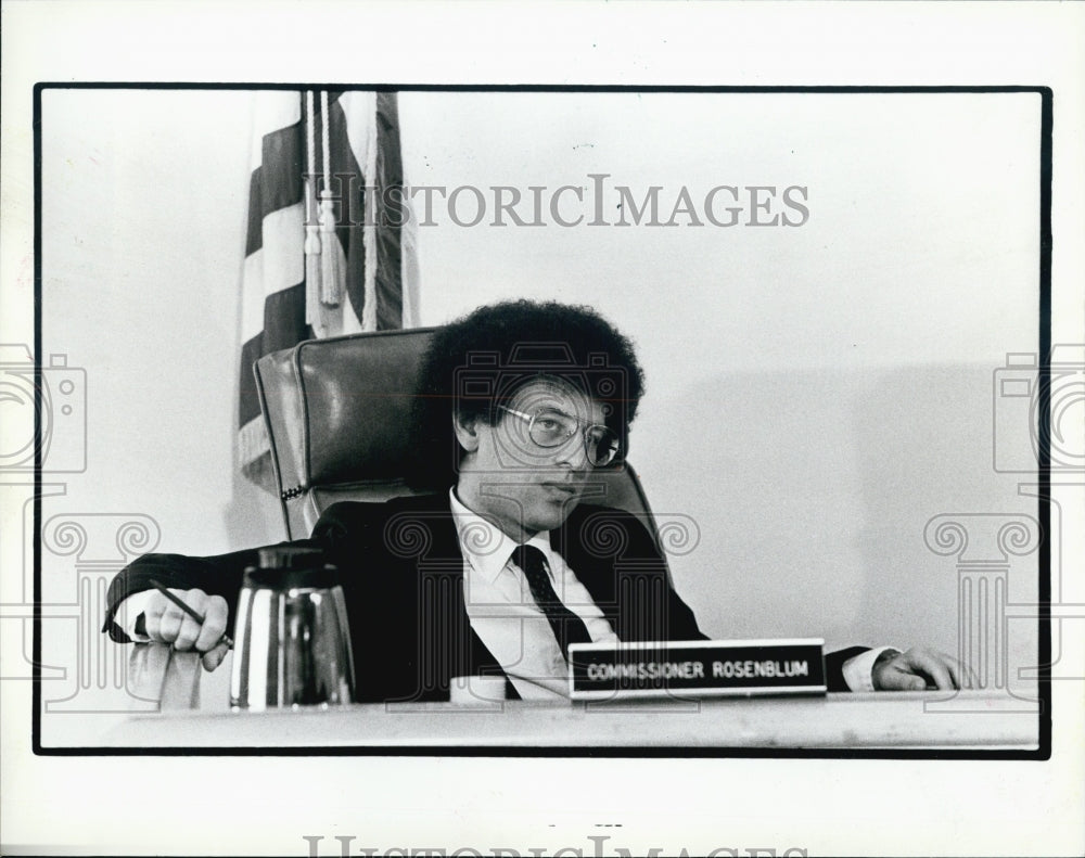 1982 Press Photo Rosenblum Illinois Commerce Commissioner - Historic Images