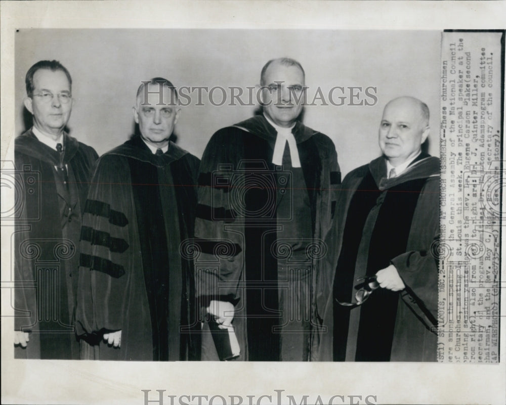 1957 Press Photo Reverend Assembly Speakers - Historic Images