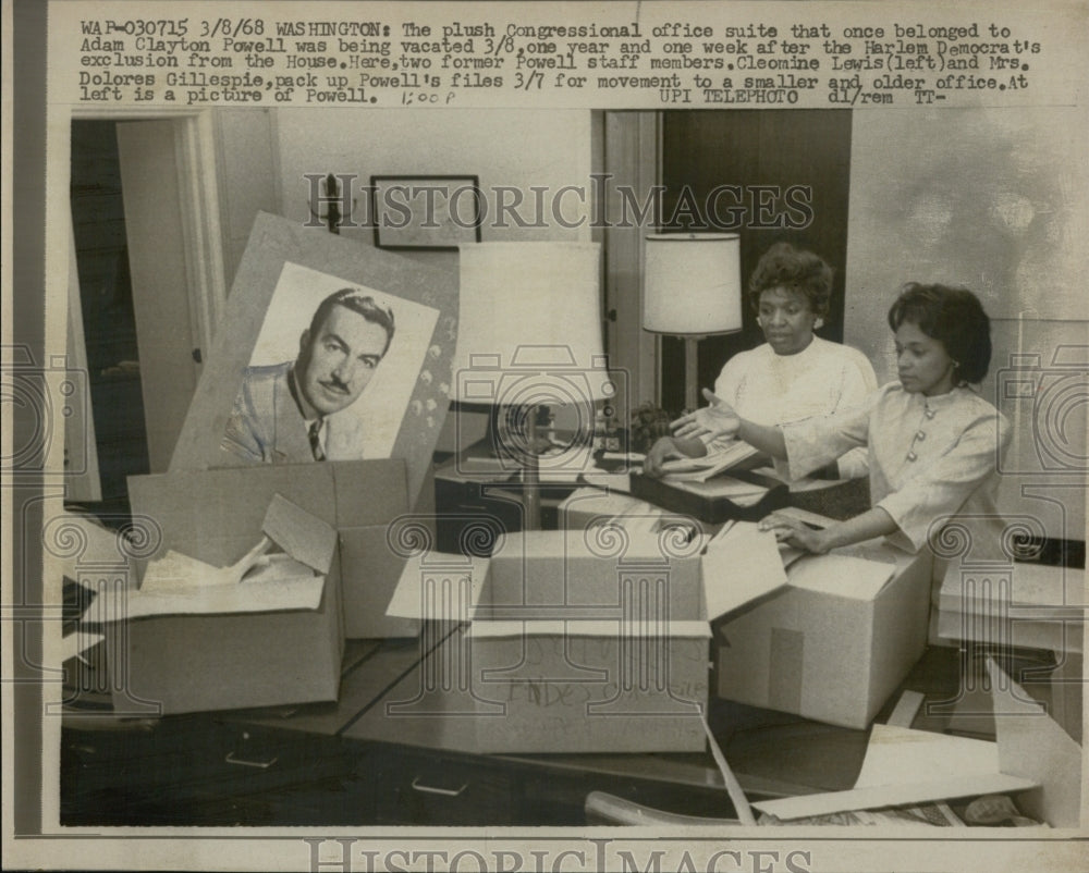 1968 Adam Clayton Powell congressional office - Historic Images