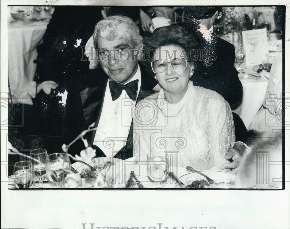 1982 Press Photo Sid and Bettie Port dinner - Historic Images