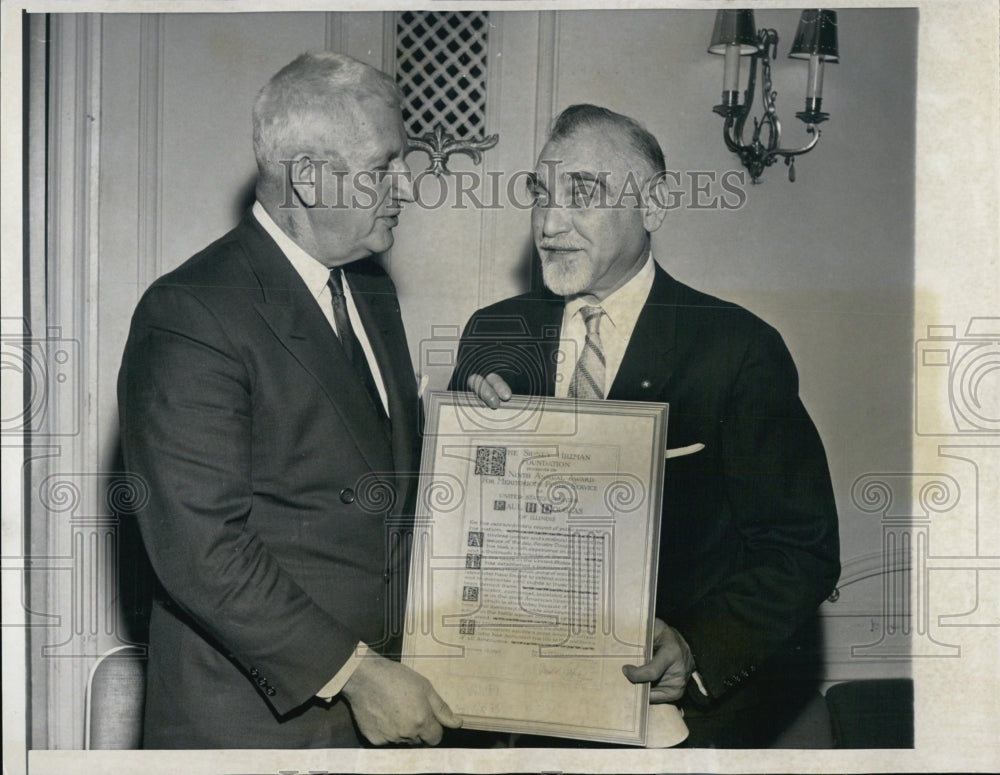 1957 Senator Paul Douglas and Jacob Potofsky - Historic Images