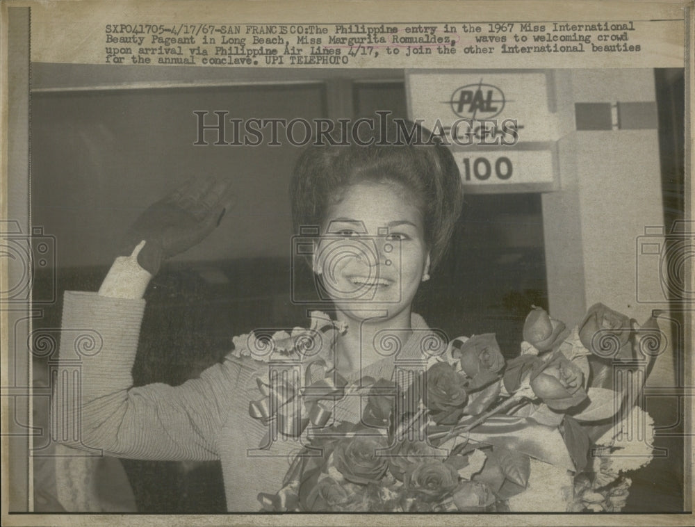 1967 Margurita Romualdez/Philippines/Miss International Pageant - Historic Images