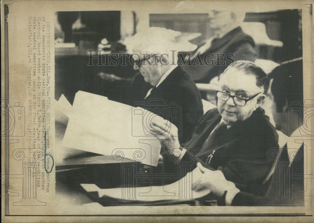 1972 Press Photo James Ronan Chairman of Democratic State Central Committee - Historic Images