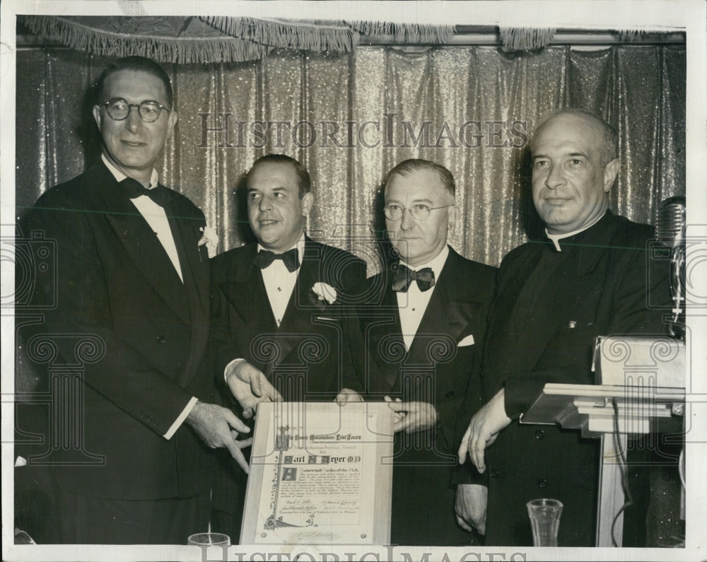 1951 Rev Edward Cardinal &amp; Senator Estes Kefauver - Historic Images