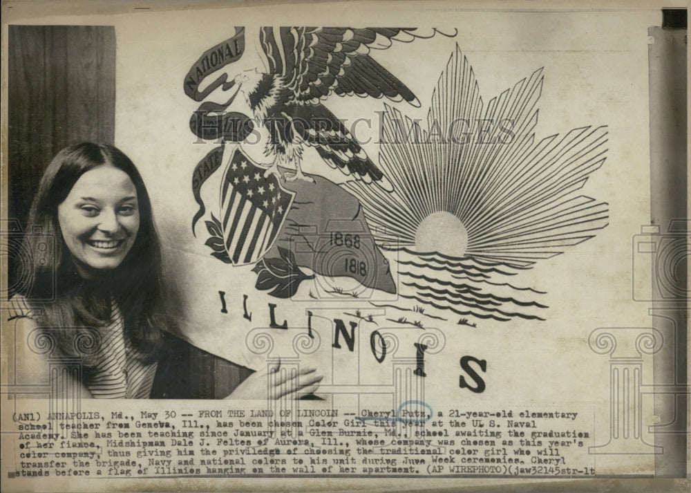 Press Photo Teacher Cheryl Putz Chosen Color Girl US Naval Academy Annapolis - Historic Images