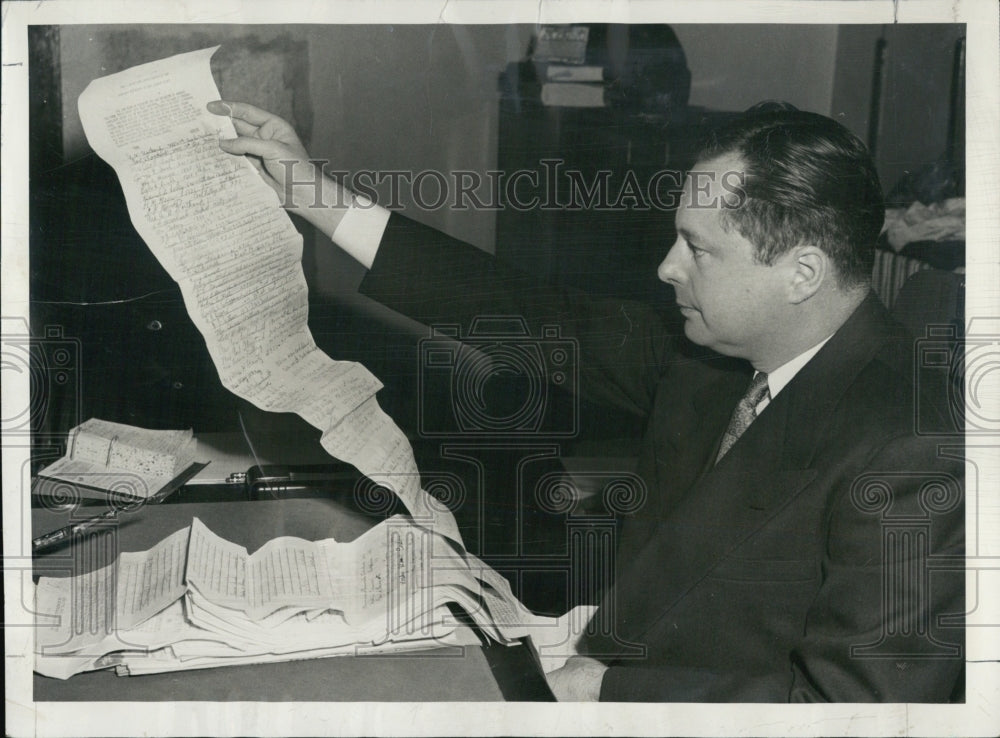 1949 State's Attorney Barney Moran - Historic Images