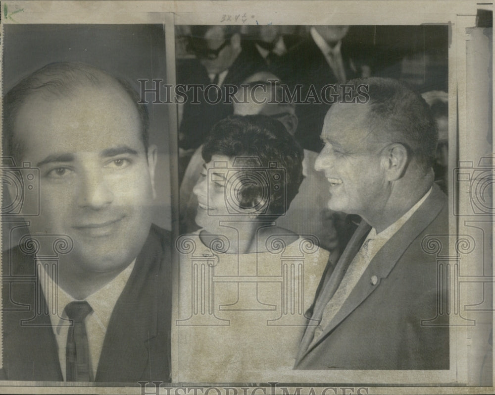 1957 Elliott Roosevelt & Wife Patricia Runoff Election & Jay Dermer - Historic Images