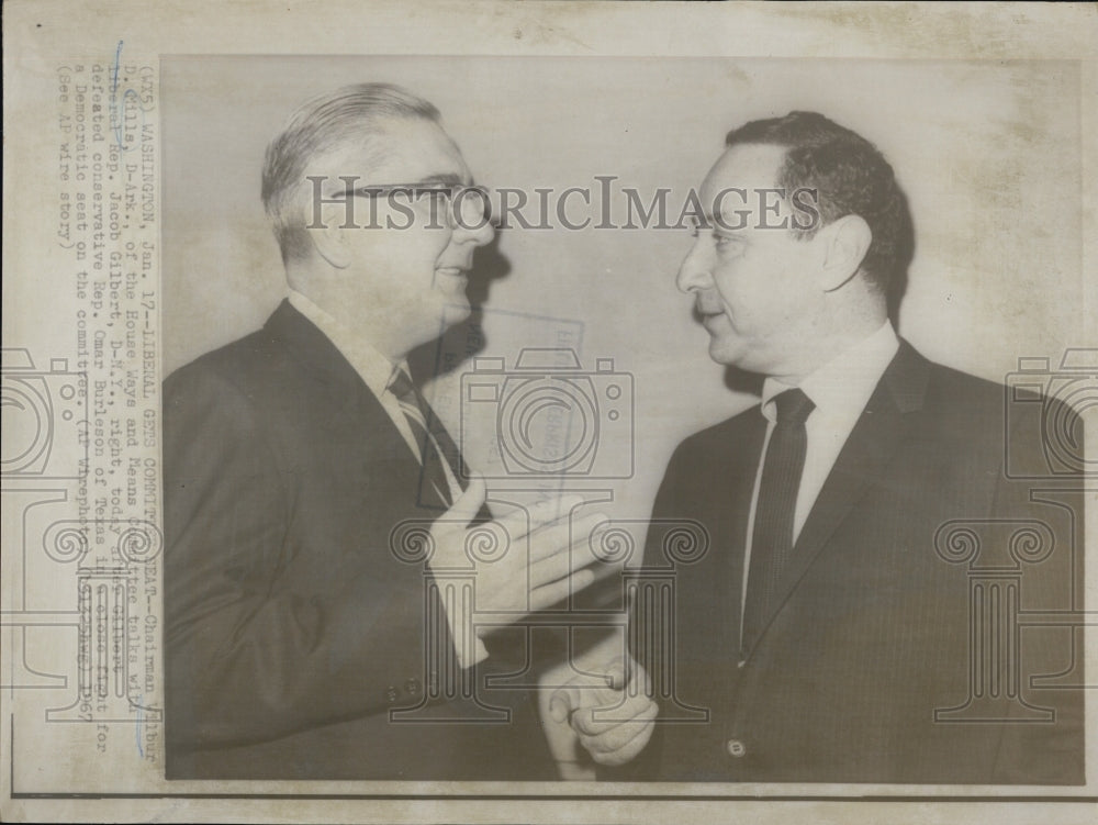 1967 Wilbur D Mills &amp; Rep Jacob Gilbert House Ways &amp; Means Committee - Historic Images