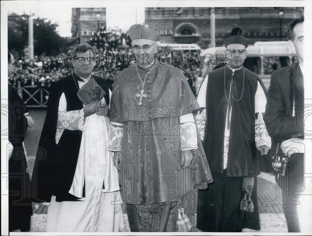 1963 Albert Gregory Cardinal Meyer Chicago St Mary Major Church Rome - Historic Images