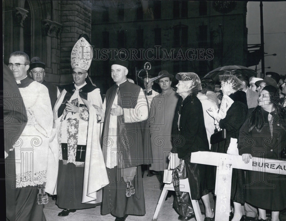 1958 Rev. Msgr. james C. ardiman, Rt. rev Msgr George J. Casey and - Historic Images