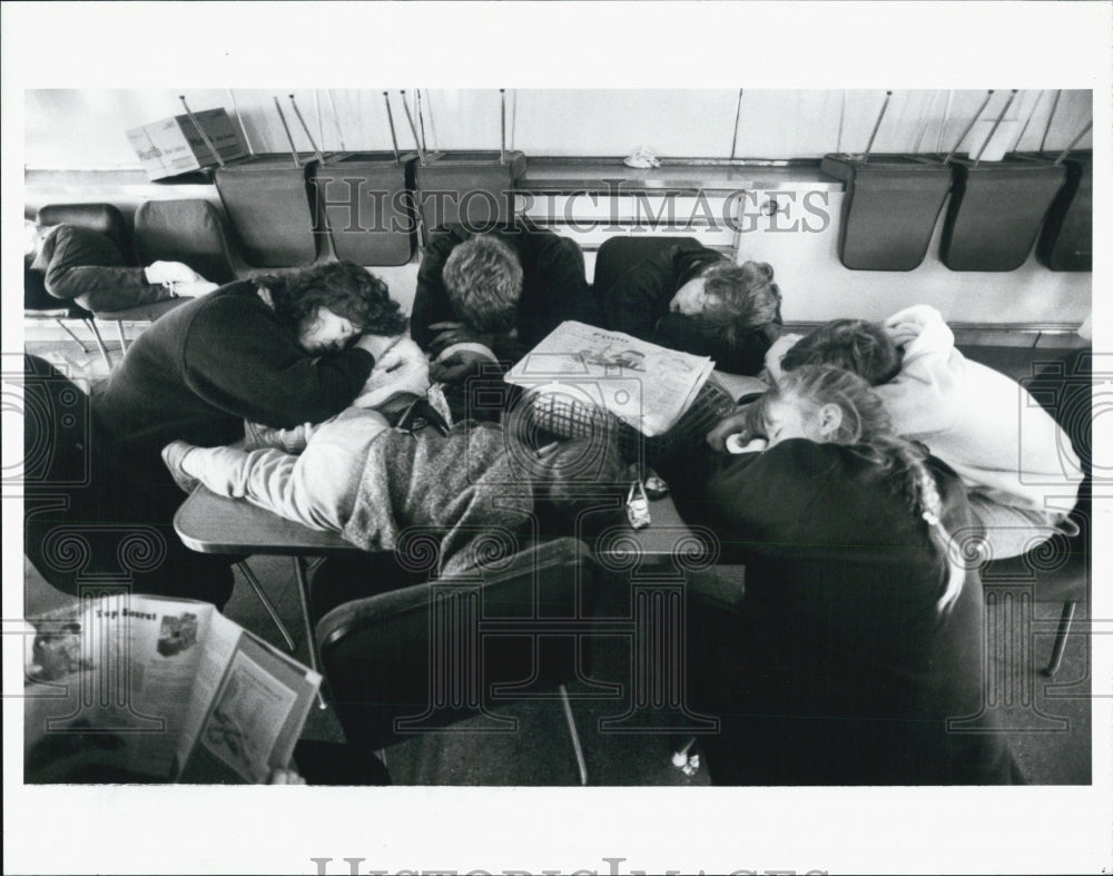 1989 Press Photo Badger Ferry&#39;s Passengers - Historic Images