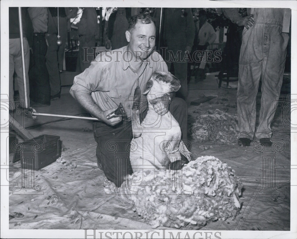 1949 Press Photo Michigan State Fair Livestock - RSG08261 - Historic Images